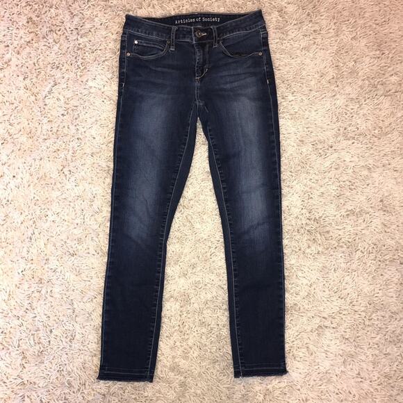 Articles of Society Carly Frayed Hem Ankle Skinny 25 - Picture 4 of 8